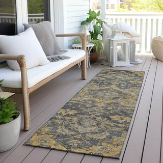 Piper Looms Chantille Oriental ACN774 Gray Machine Washable Area Rug Runner Outdoor Lifestyle Image Feature