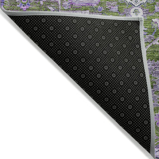 Piper Looms Chantille Oriental ACN774 Olive Machine Washable Area Rug Backing Image