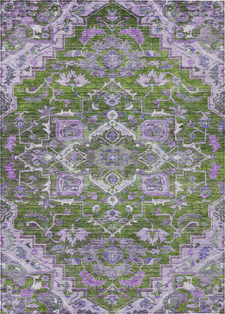 Piper Looms Chantille Oriental ACN774 Olive Machine Washable Area Rug main image