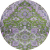 Piper Looms Chantille Oriental ACN774 Olive Machine Washable Area Rug Round Main Image