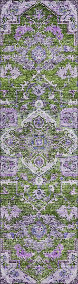 Piper Looms Chantille Oriental ACN774 Olive Machine Washable Area Rug Runner Main Image