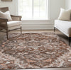 Piper Looms Chantille Oriental ACN774 Terracotta Machine Washable Area Rug Lifestyle Image Feature
