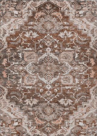 Piper Looms Chantille Oriental ACN774 Terracotta Machine Washable Area Rug main image