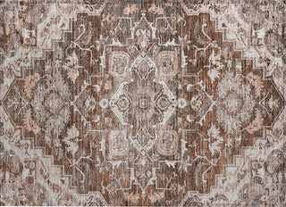 Piper Looms Chantille Oriental ACN774 Terracotta Machine Washable Area Rug Scatter Main Image