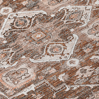 Piper Looms Chantille Oriental ACN774 Terracotta Machine Washable Area Rug Swatch Image