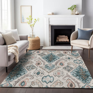 Piper Looms Chantille Moroccan ACN775 Beige Machine Washable Area Rug Lifestyle Image Feature