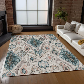 Piper Looms Chantille Moroccan ACN775 Beige Machine Washable Area Rug Lifestyle Image Feature