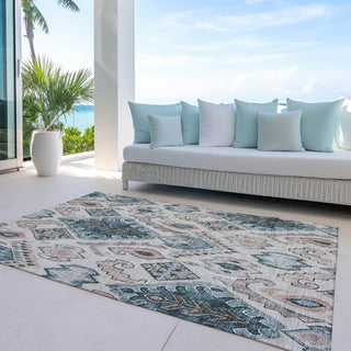 Piper Looms Chantille Moroccan ACN775 Beige Machine Washable Area Rug Outdoor Lifestyle Image Feature