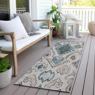 Piper Looms Chantille Moroccan ACN775 Beige Machine Washable Area Rug Runner Outdoor Lifestyle Image Feature