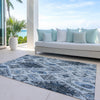 Piper Looms Chantille Moroccan ACN775 Blue Machine Washable Area Rug Outdoor Lifestyle Image Feature