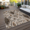 Piper Looms Chantille Moroccan ACN775 Brown Machine Washable Area Rug Outdoor Lifestyle Image Feature