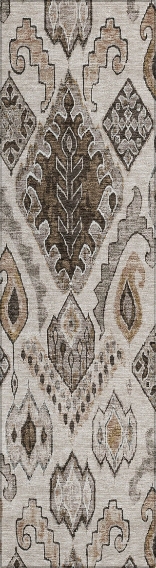 Piper Looms Chantille Moroccan ACN775 Brown Machine Washable Area Rug Runner Main Image