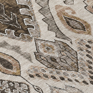 Piper Looms Chantille Moroccan ACN775 Brown Machine Washable Area Rug Swatch Image