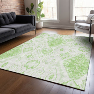 Piper Looms Chantille Moroccan ACN776 Aloe Machine Washable Area Rug Lifestyle Image Feature