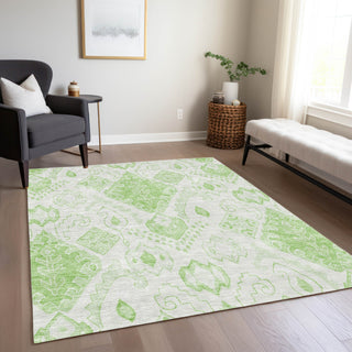 Piper Looms Chantille Moroccan ACN776 Aloe Machine Washable Area Rug Lifestyle Image Feature