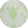 Piper Looms Chantille Moroccan ACN776 Aloe Machine Washable Area Rug Round Main Image
