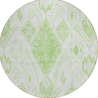Piper Looms Chantille Moroccan ACN776 Aloe Machine Washable Area Rug Round Main Image