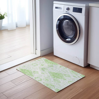 Piper Looms Chantille Moroccan ACN776 Aloe Machine Washable Area Rug Scatter Lifestyle Image Feature