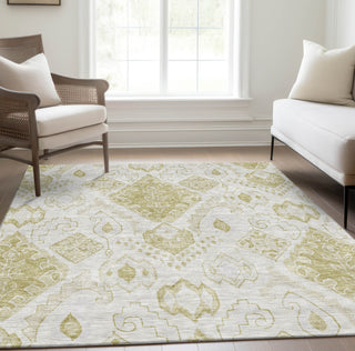 Piper Looms Chantille Moroccan ACN776 Beige Machine Washable Area Rug Lifestyle Image Feature