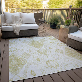 Piper Looms Chantille Moroccan ACN776 Beige Machine Washable Area Rug Outdoor Lifestyle Image Feature
