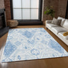 Piper Looms Chantille Moroccan ACN776 Blue Machine Washable Area Rug Lifestyle Image Feature