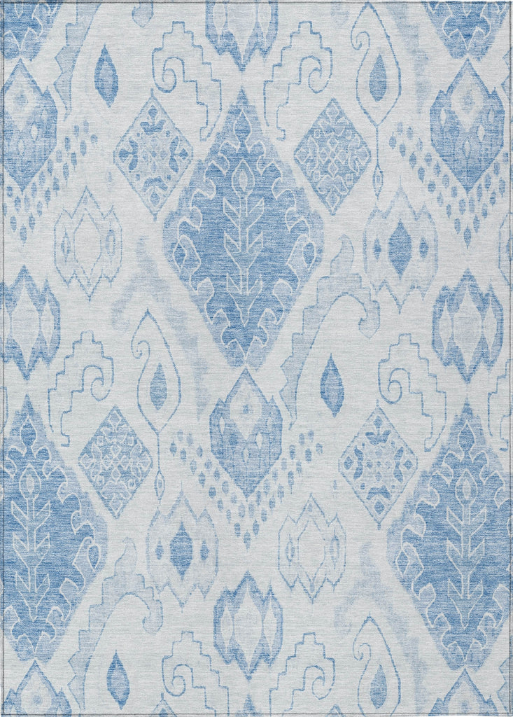 Piper Looms Chantille Moroccan ACN776 Blue Machine Washable Area Rug main image