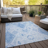 Piper Looms Chantille Moroccan ACN776 Blue Machine Washable Area Rug Outdoor Lifestyle Image Feature