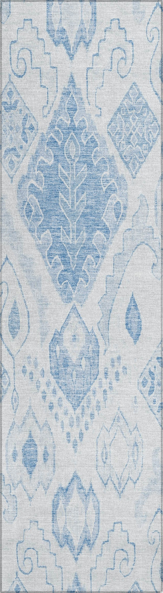 Piper Looms Chantille Moroccan ACN776 Blue Machine Washable Area Rug Runner Main Image