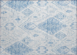 Piper Looms Chantille Moroccan ACN776 Blue Machine Washable Area Rug Scatter Main Image