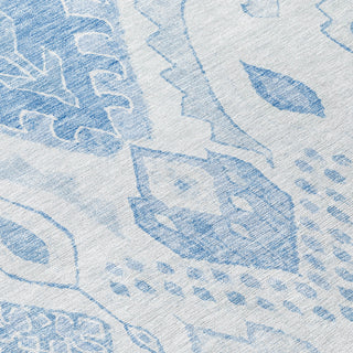 Piper Looms Chantille Moroccan ACN776 Blue Machine Washable Area Rug Swatch Image