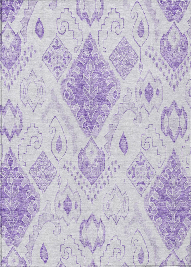 Piper Looms Chantille Moroccan ACN776 Purple Machine Washable Area Rug main image