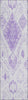 Piper Looms Chantille Moroccan ACN776 Purple Machine Washable Area Rug Runner Main Image