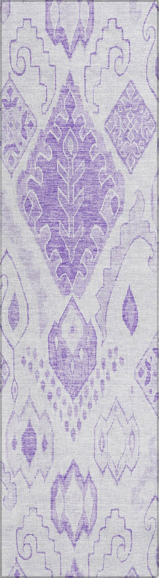 Piper Looms Chantille Moroccan ACN776 Purple Machine Washable Area Rug Runner Main Image
