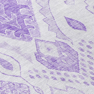 Piper Looms Chantille Moroccan ACN776 Purple Machine Washable Area Rug Swatch Image