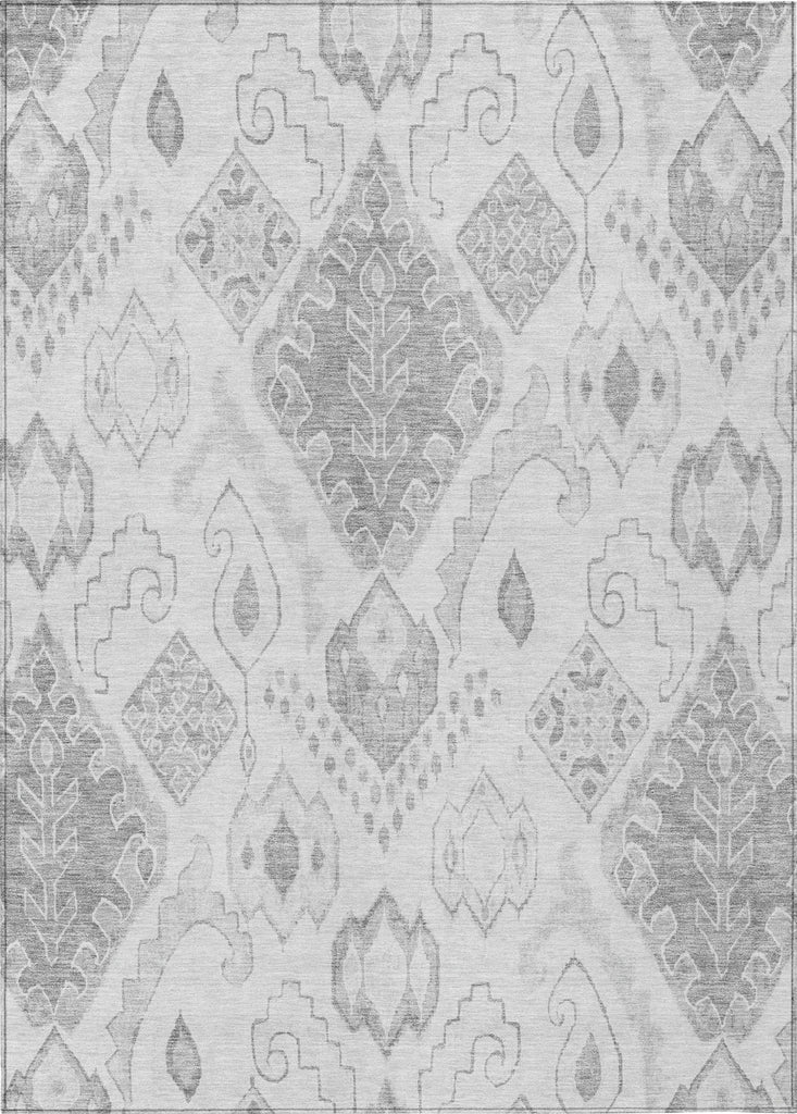 Piper Looms Chantille Moroccan ACN776 Silver Machine Washable Area Rug main image