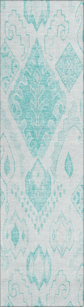 Piper Looms Chantille Moroccan ACN776 Teal Machine Washable Area Rug Runner Main Image