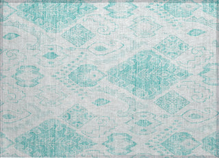 Piper Looms Chantille Moroccan ACN776 Teal Machine Washable Area Rug Scatter Main Image