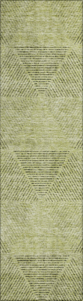 Piper Looms Chantille Geometric ACN777 Aloe Machine Washable Area Rug Runner Main Image