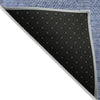 Piper Looms Chantille Geometric ACN777 Blue Machine Washable Area Rug Backing Image