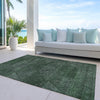 Piper Looms Chantille Geometric ACN777 Fern Machine Washable Area Rug Outdoor Lifestyle Image Feature