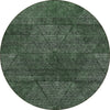 Piper Looms Chantille Geometric ACN777 Fern Machine Washable Area Rug Round Main Image