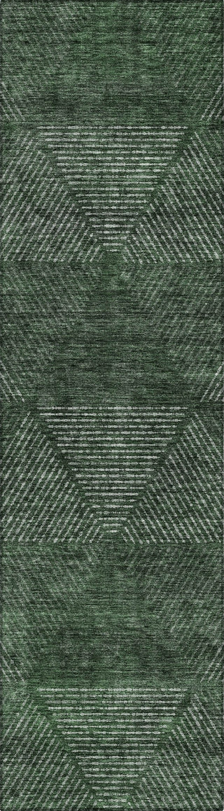 Piper Looms Chantille Geometric ACN777 Fern Machine Washable Area Rug Runner Main Image