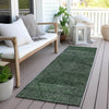 Piper Looms Chantille Geometric ACN777 Fern Machine Washable Area Rug Runner Outdoor Lifestyle Image Feature