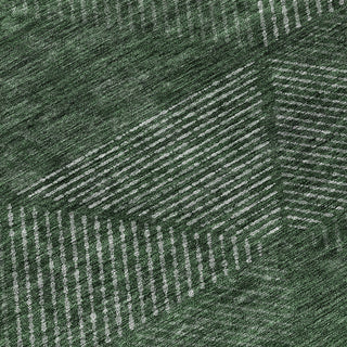Piper Looms Chantille Geometric ACN777 Fern Machine Washable Area Rug Swatch Image
