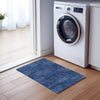 Piper Looms Chantille Geometric ACN777 Navy Machine Washable Area Rug Scatter Lifestyle Image Feature
