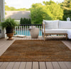 Piper Looms Chantille Geometric ACN777 Terracotta Machine Washable Area Rug Outdoor Lifestyle Image Feature