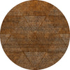 Piper Looms Chantille Geometric ACN777 Terracotta Machine Washable Area Rug Round Main Image