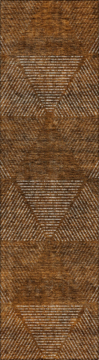 Piper Looms Chantille Geometric ACN777 Terracotta Machine Washable Area Rug Runner Main Image