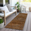 Piper Looms Chantille Geometric ACN777 Terracotta Machine Washable Area Rug Runner Outdoor Lifestyle Image Feature