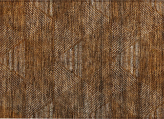 Piper Looms Chantille Geometric ACN777 Terracotta Machine Washable Area Rug Scatter Main Image